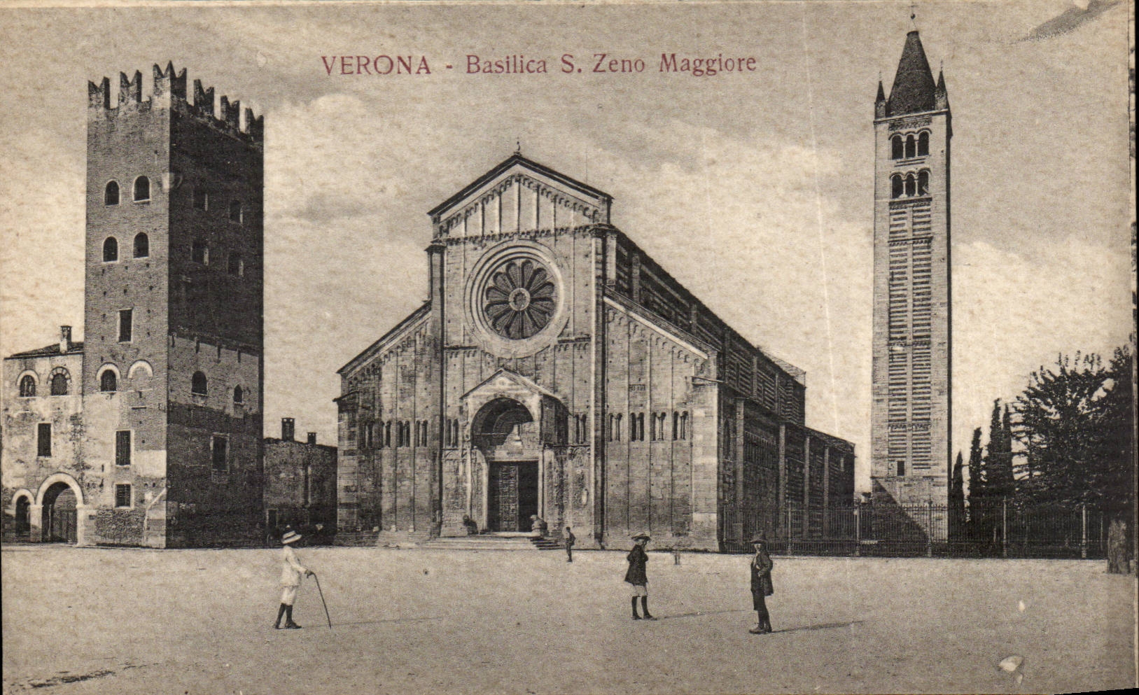 CPA Italie Italie Verona Basilica S Zeno Maggiore