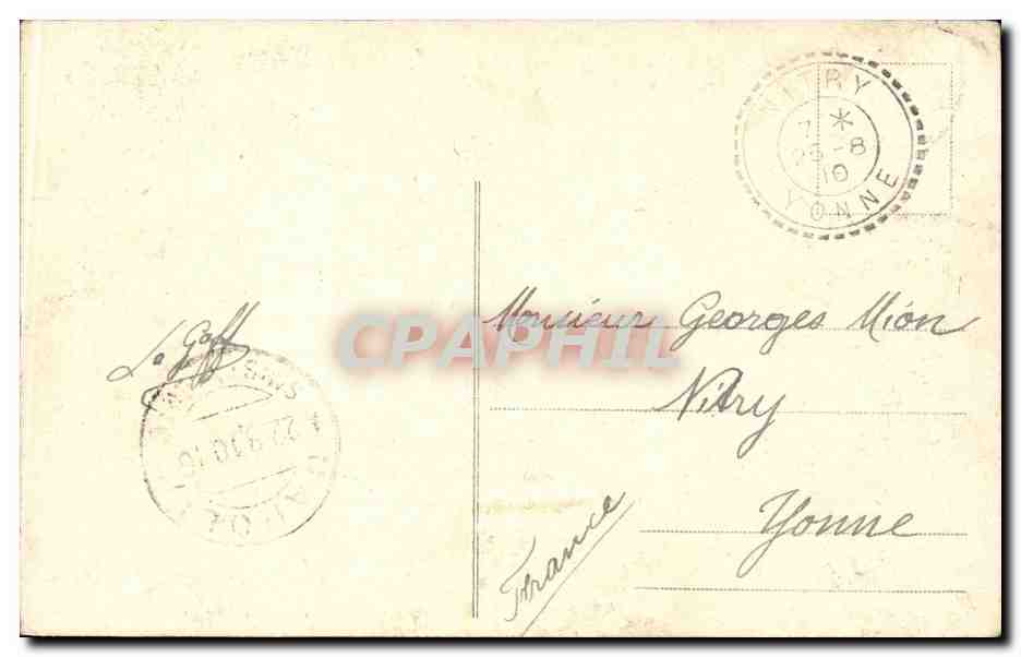 CPA Italie Italie Napoli Monumento a Garibaldi — Verso