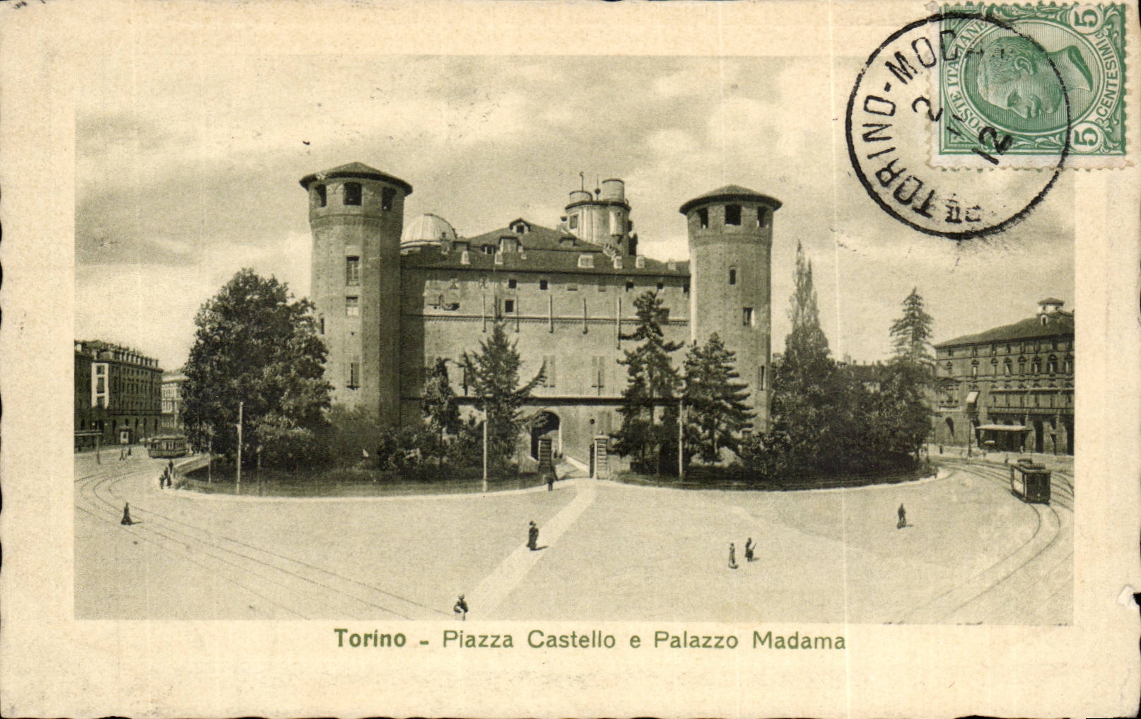CPA Italie Italie Torino Piazza castello e Palazzo Madama