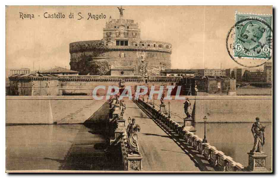 CPA Italie Italie Roma Castello di S Angelo