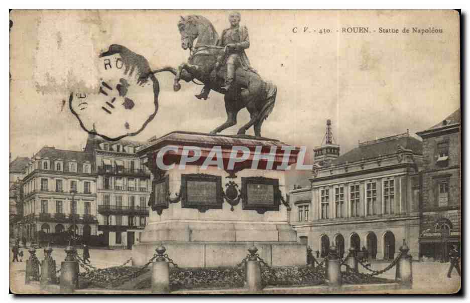 CPA Rouen Statue de Napoleon 