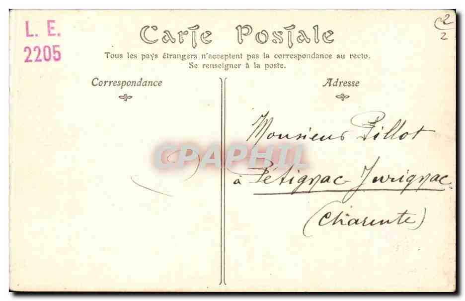 CPA Rouen Maison du 15eme rue St Romain — Verso