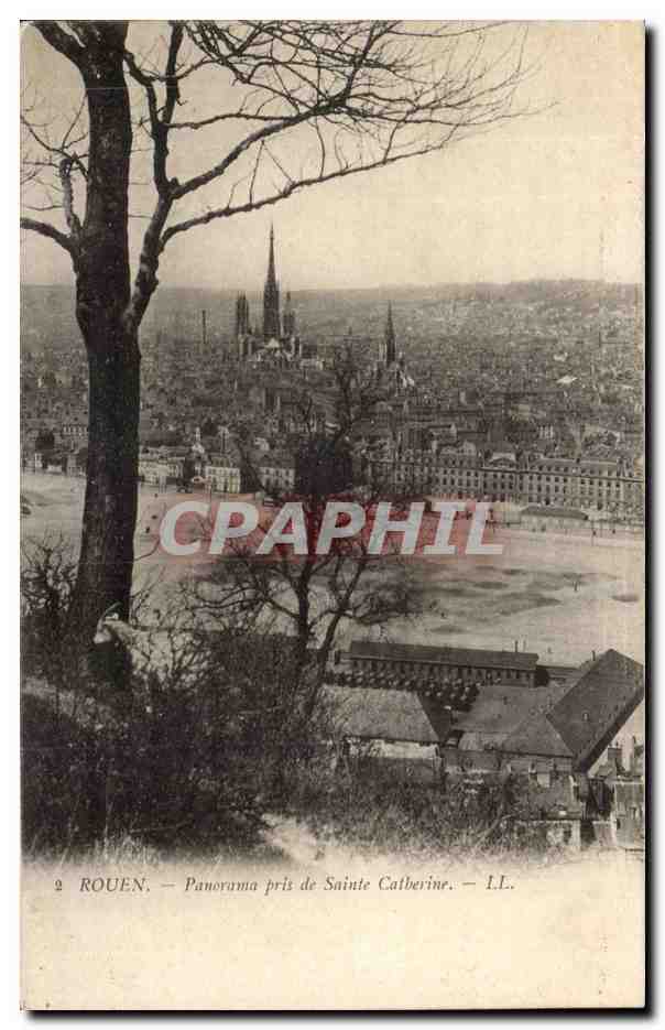 CPA Rouen Panorama pris de Sainte Catherine