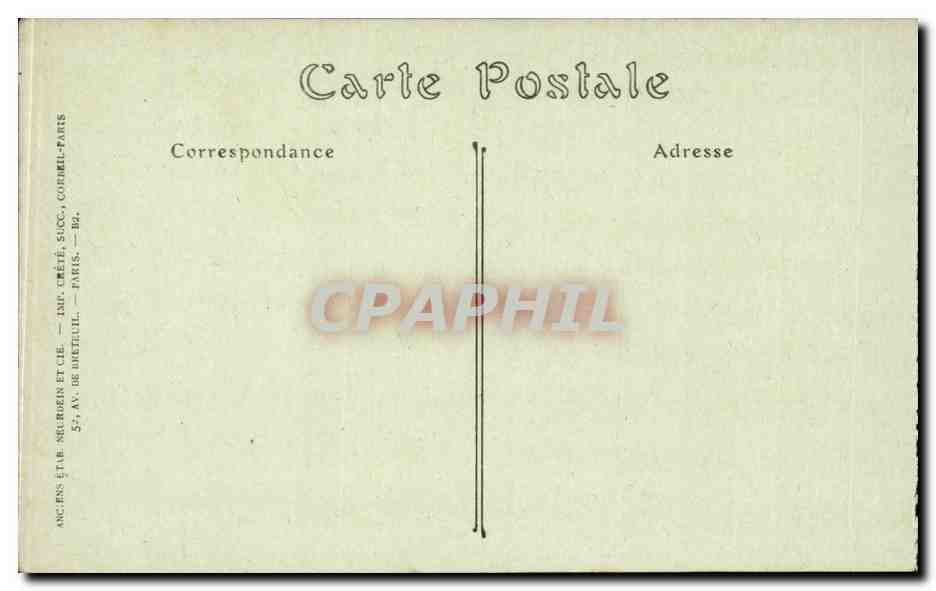 CPA Versailles Parc du petit Trianon La maison de la reine — Verso