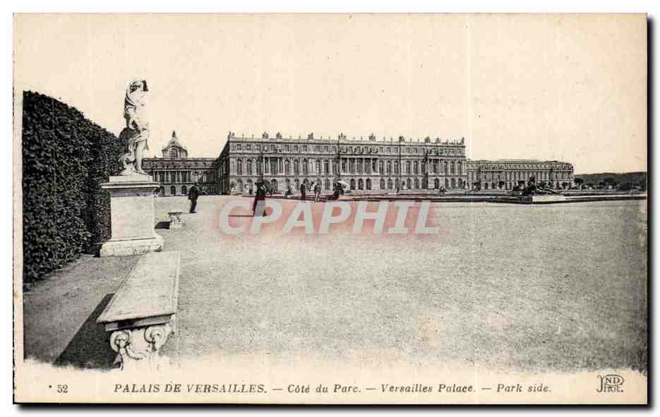 CPA Versailles Palais Cote du parc 