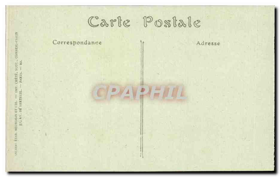 CPA Versailles Palais Cote du parc  — Verso
