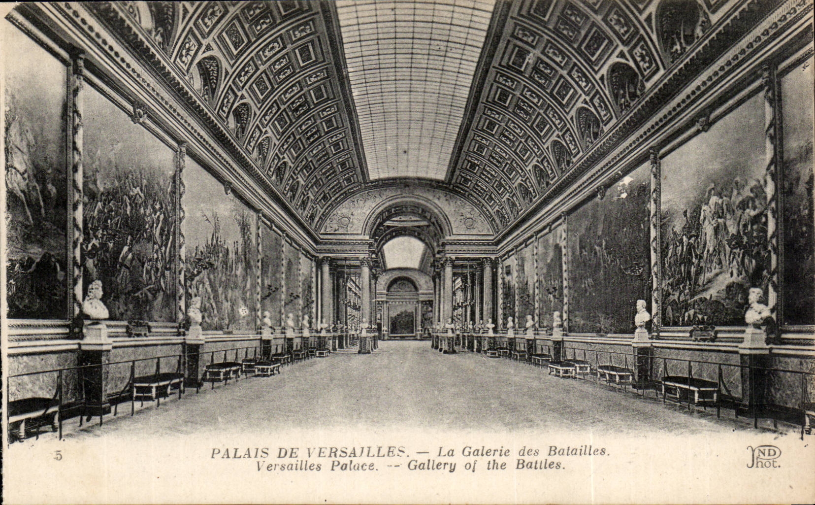 CPA Versailles Palais la galerie des Batailles