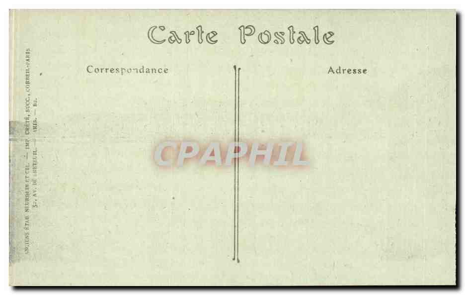 CPA Versailles Palais la galerie des Batailles — Verso