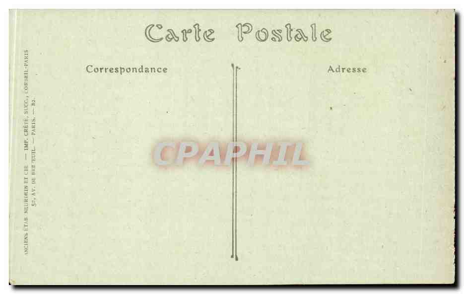 CPA Versailles Palais la salle du conseil — Verso