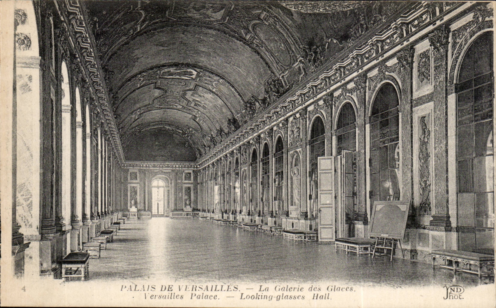 CPA Versailles Palais la galerie des glaces