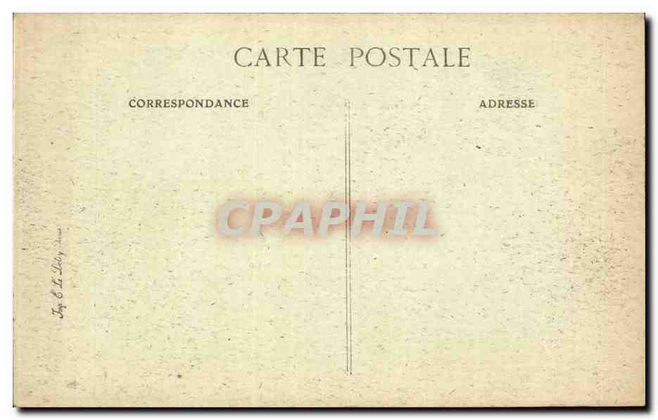 CPA Versailles Petit Trianon Facade vers le pavillon francais — Verso