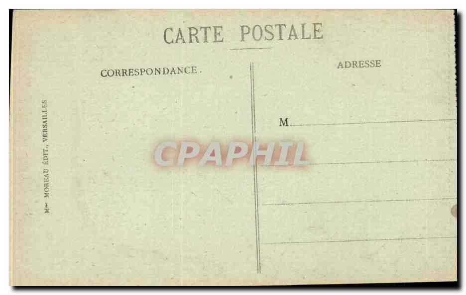 CPA Versailles Grand Trianon sur les jardins — Verso