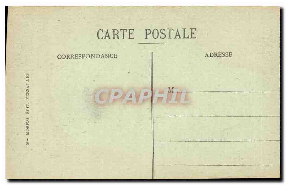 CPA Versailles Musee des voitures Voiture du sacre de Charles X — Rückseite