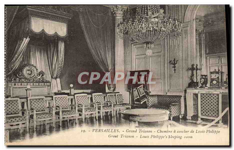 CPA Versailles Grand Trianon Chambre a coucher de Louis Philippe