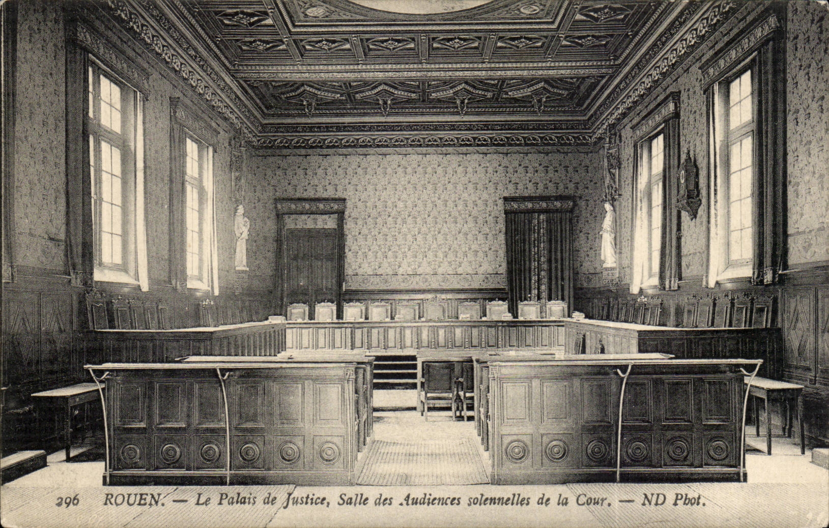 CPA Rouen Le palais de justice Salle des audiences solenelles de al cour