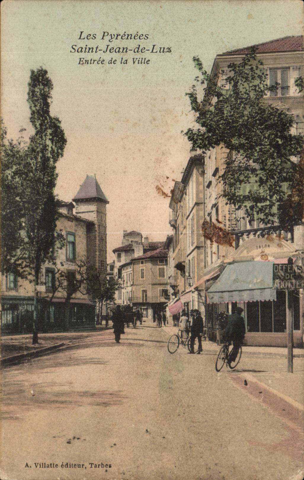 CPA St Jean de Luz Entree de la ville