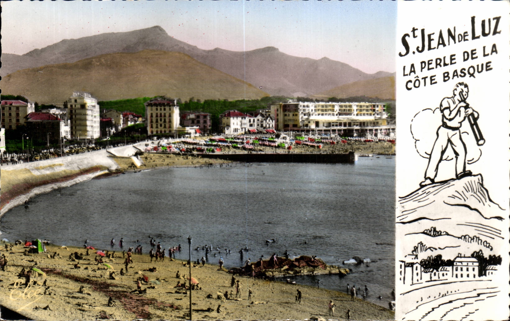 Saint-Jean-de-Luz — Die Perle der Basque-Küste — Verlag L. Chatagnéau, Nr. 7