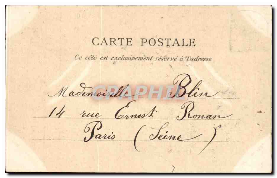 Biarritz — Hôtel du Palais — D. T., Éditeur — Rückseite