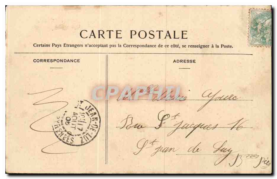 Bayonne — Place de la Liberté — Mills & Cie, n°80 — Verso