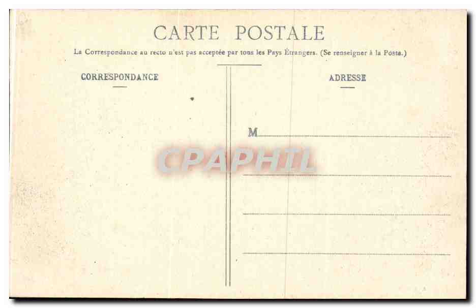 Biarritz Pittoresque — Vague sur la digue du Rocher de la Vierge — N° 63 — Édition A. Simoni — Verso