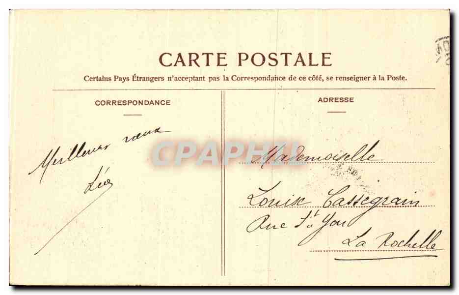 Biarritz et ses Tamaris — Le Rocher de la Vierge — Verso