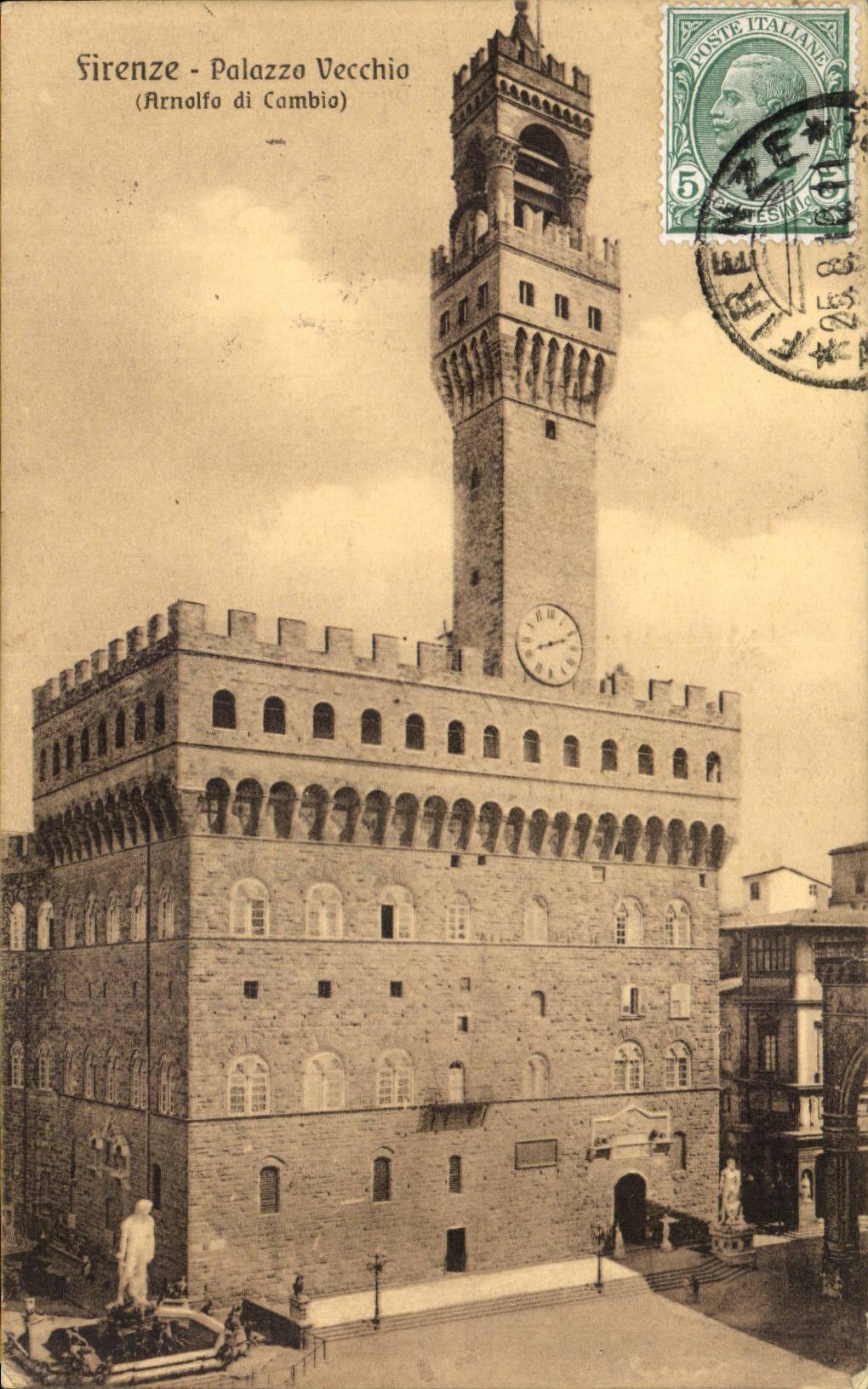 CPA Italie italia Firenze Palazzo Vecchio Arnolfo di Cambio