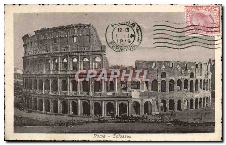 CPA Italie italia Roma Colosseo