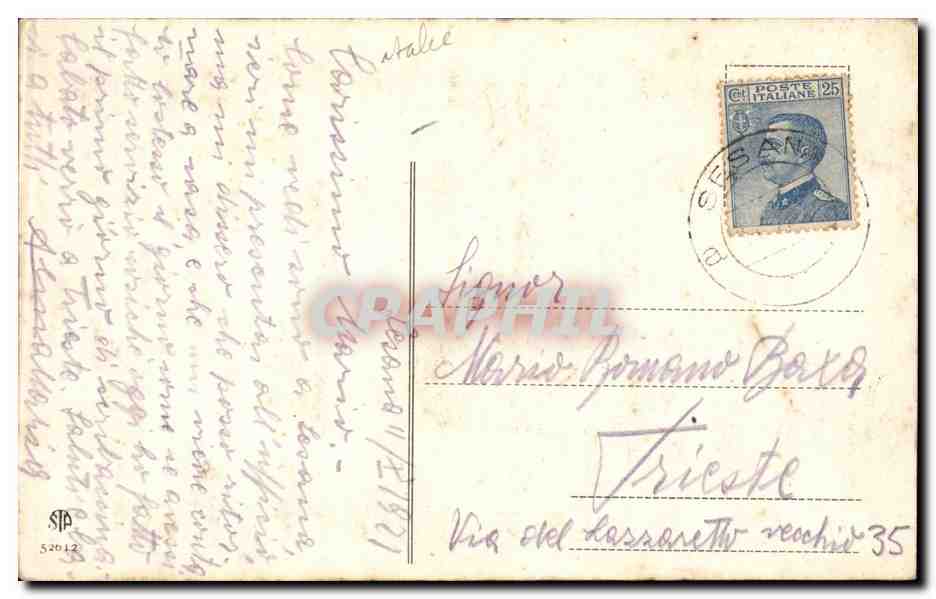 CPA Italie Italia Sezana — Rückseite