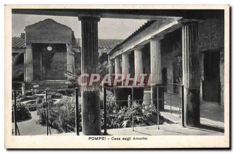 CPA Italie Italia Pompei Casa degli Amorini