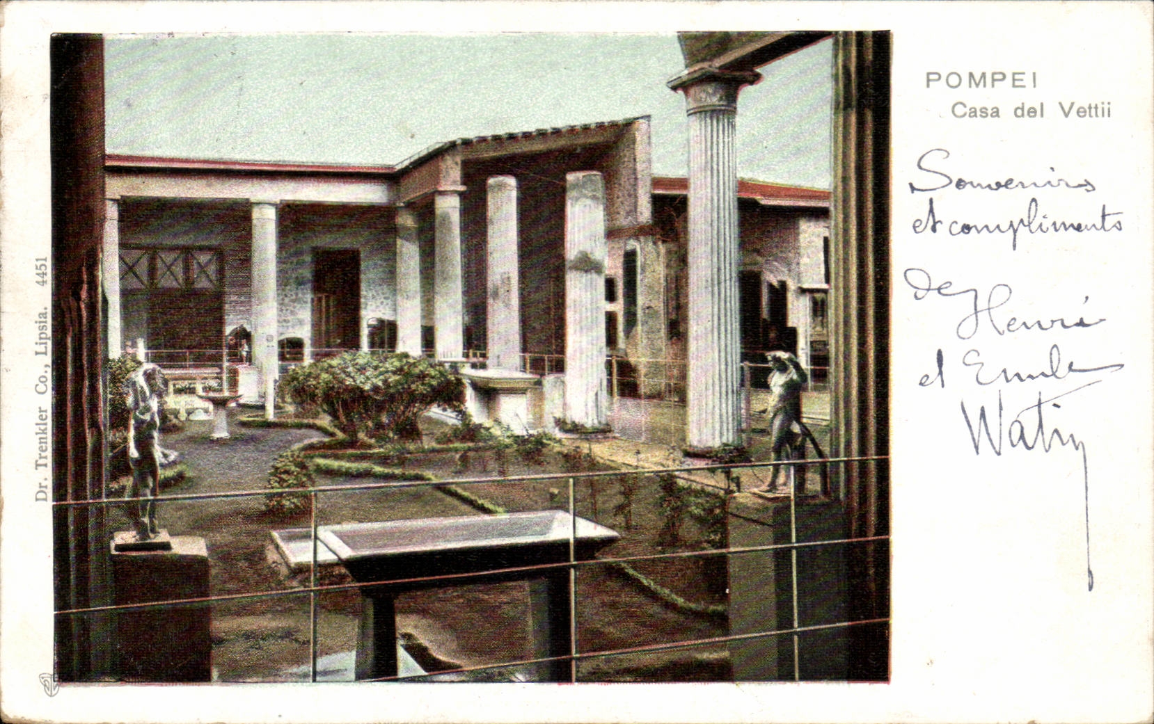 CPA Italie Italia Pompei Casa del Vettii
