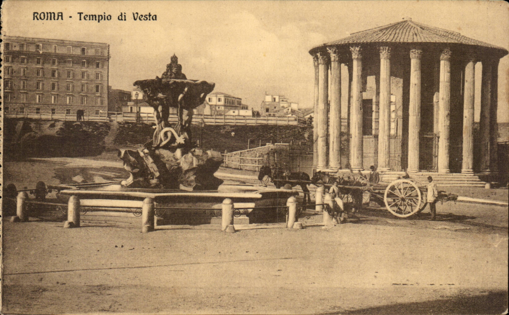 CPA Italie Italia Roma Tempio di Vesta