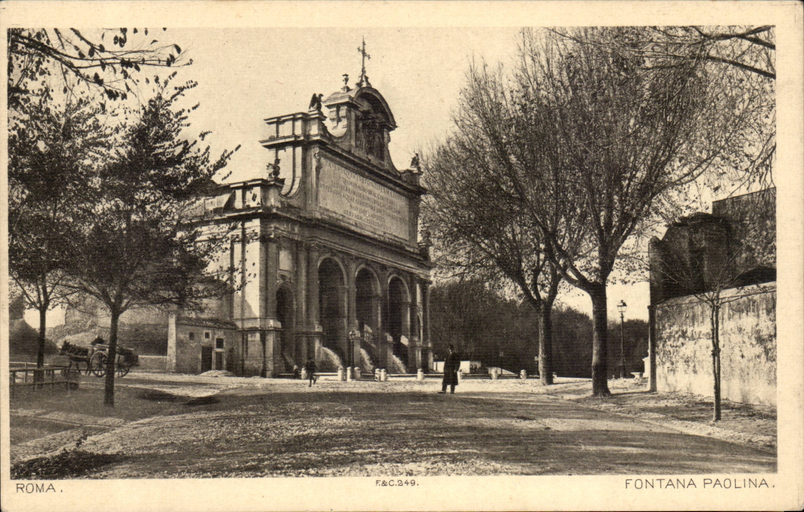 CPA Italie Italia Roma Fontana Paolina