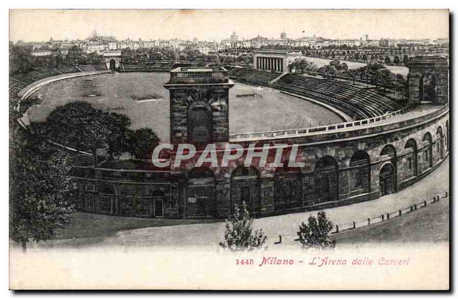 CPA Italie Italia Milano L'arena dalla CArceri