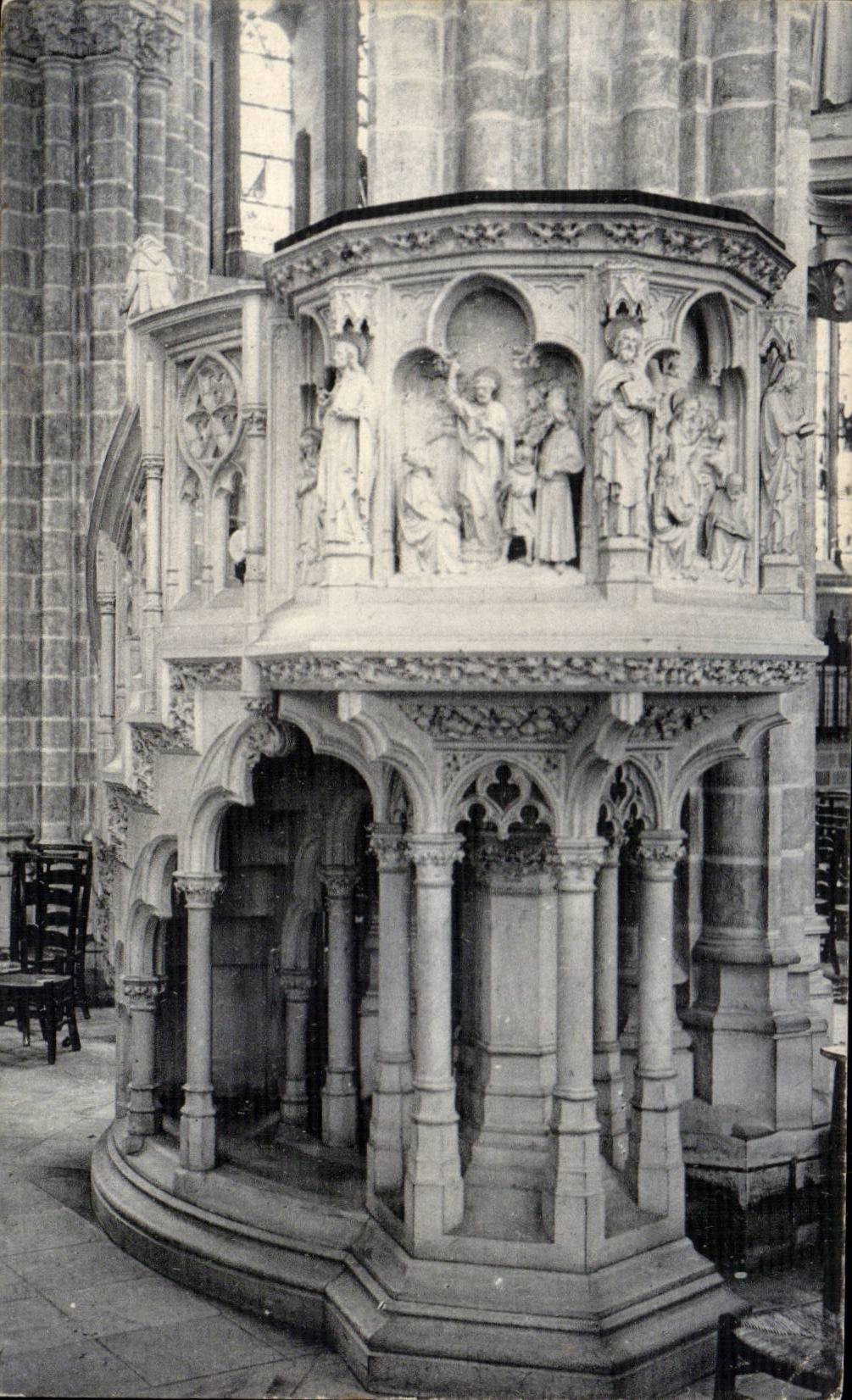 Église St. Pierre & Paul — Chaire de vérité — Nels, Bruxelles, Série Ostende No. 13