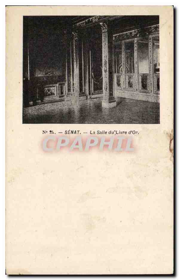 CPA Paris Senat la salle du livre d'or