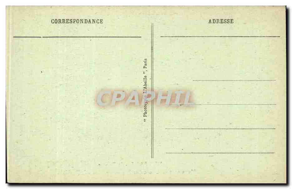 CPA Paris St Gervais Monument du chancelier Michel le Tellies — Verso