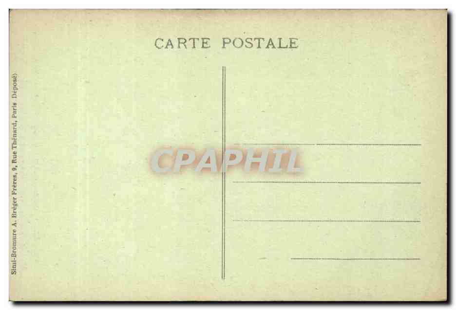 CPA Paris Meunerie Boulangerie de l'Assistance publique de Paris medaillons de la facade Renaissance Della Robbin — Verso
