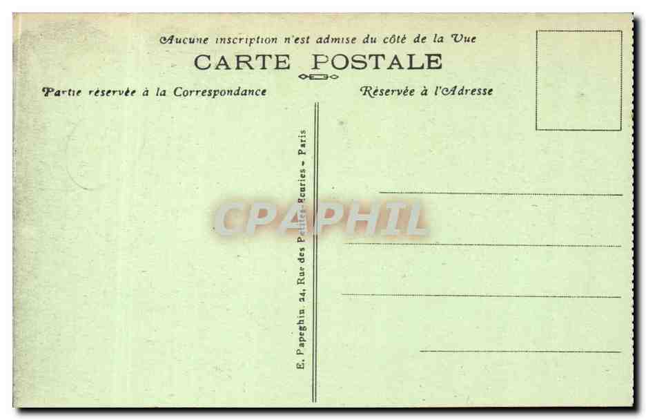 CPA Versailles Le parc Le bassin du char d'Apollon — Verso