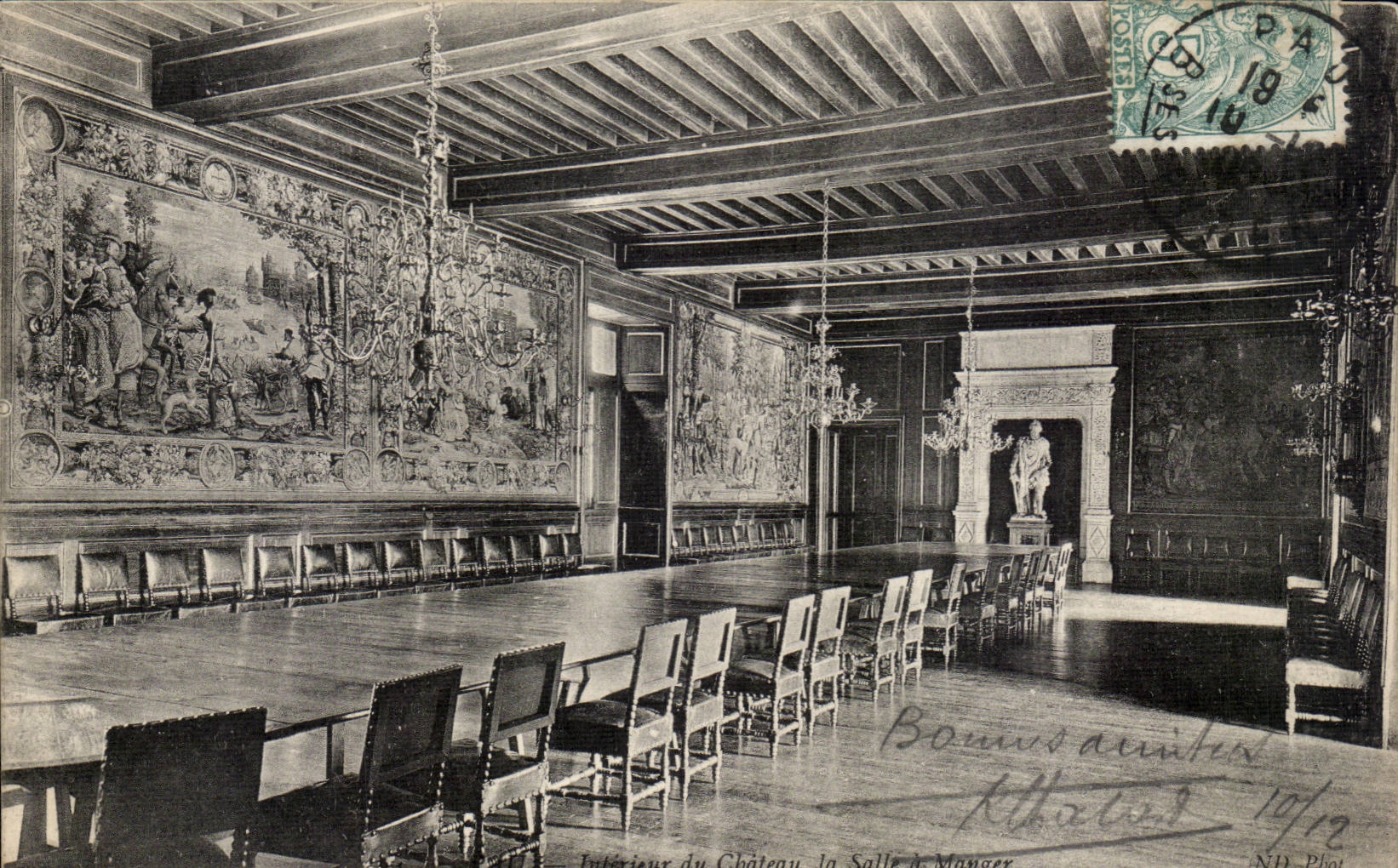 Intérieur du Château, la Salle à Manger — ND Phot. — Bonnus d'Autier