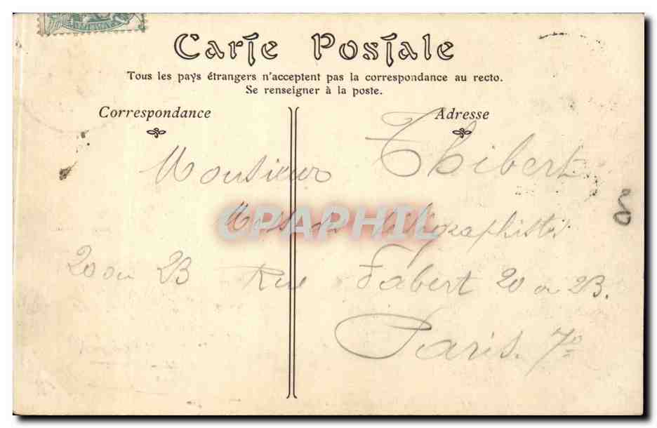 Intérieur du Château, la Salle à Manger — ND Phot. — Bonnus d'Autier — Verso