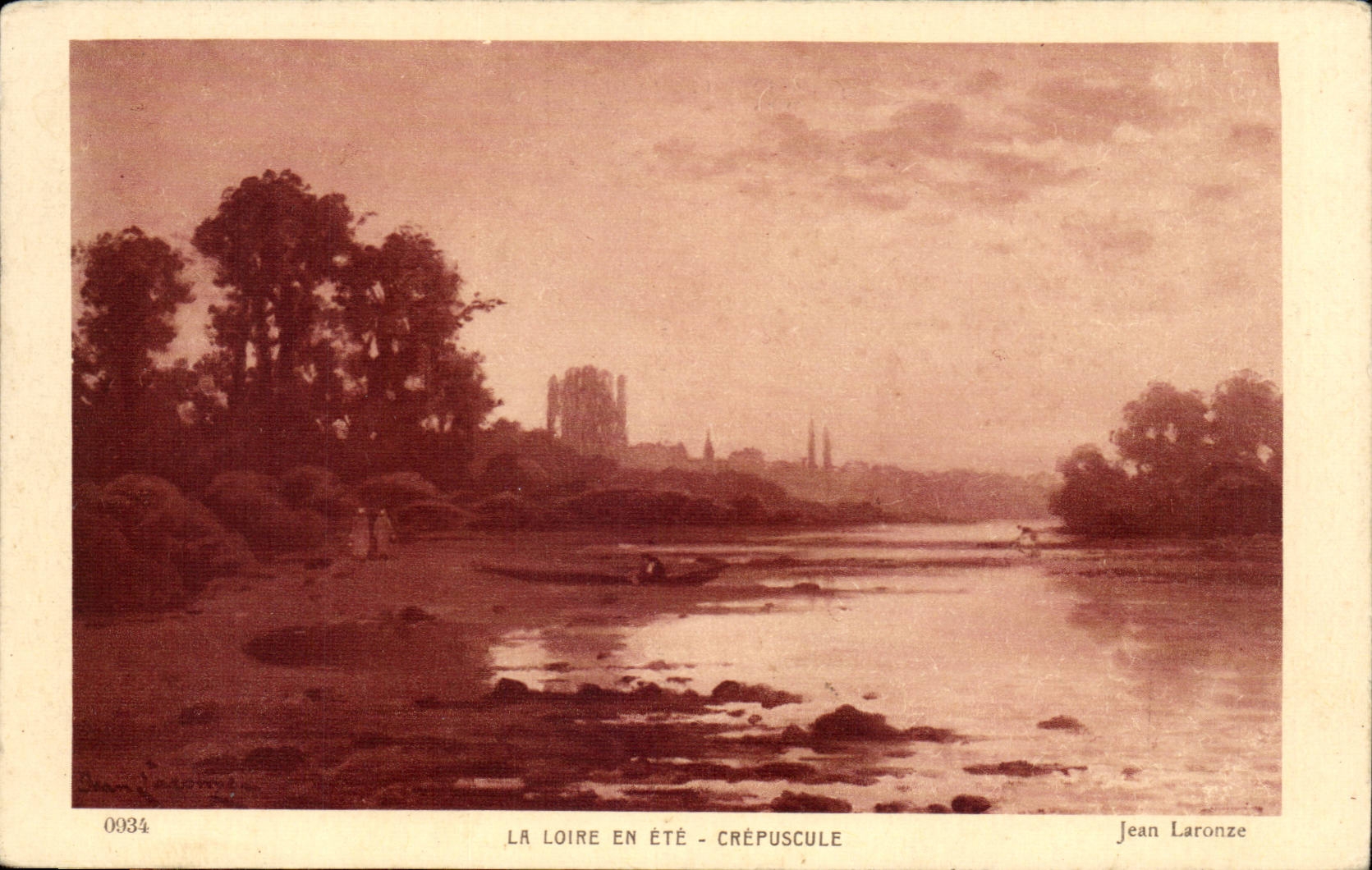 CPA La Loire en ete Crepuscule Jean LAronze