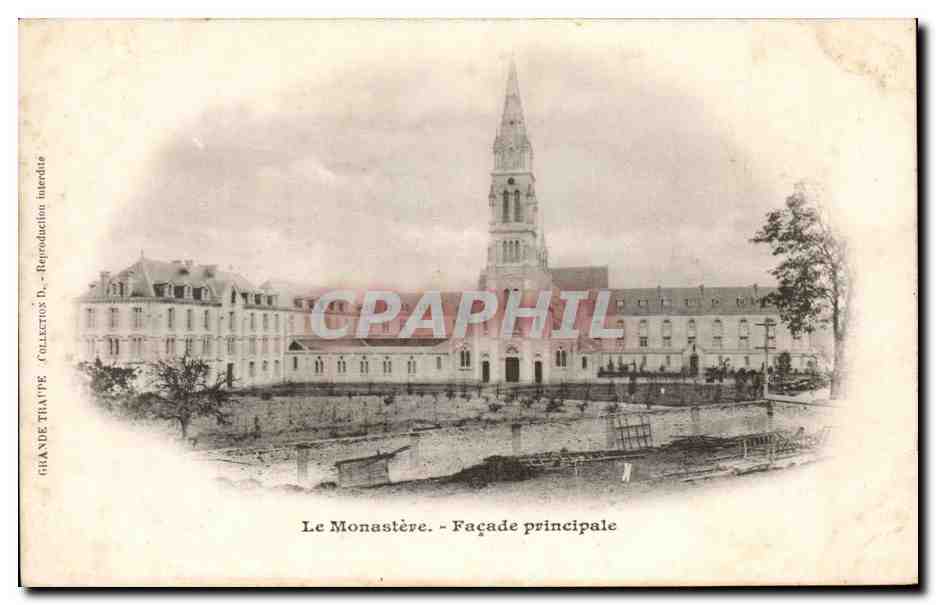 CPA Grande Trappe le monastere Facade principale