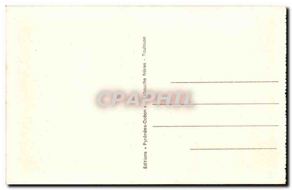 CPA Eaux Bonnes Grand hotel des Princes et jardin Darralde — Rückseite