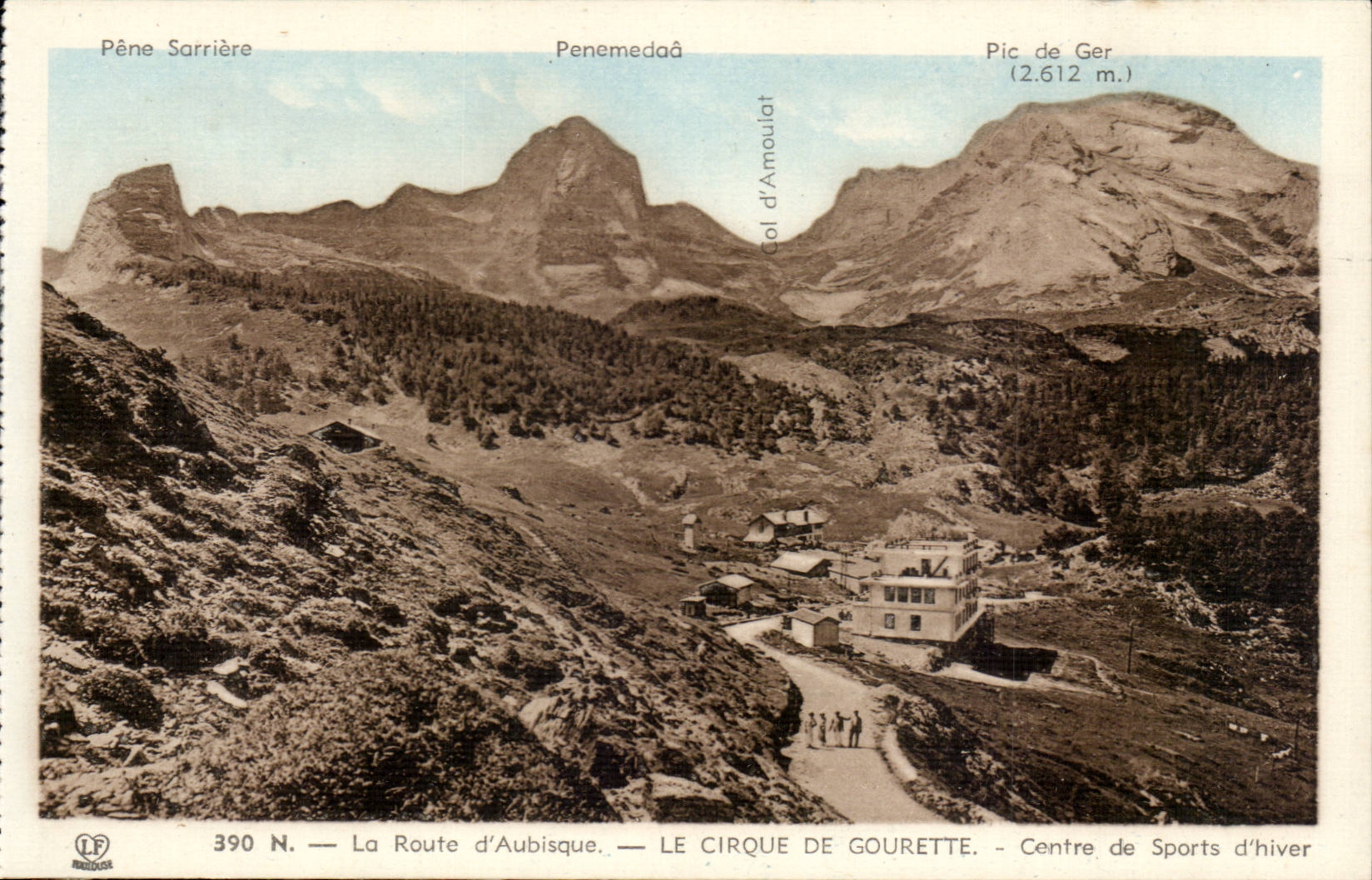 CPA La route d'Aubisque Le cirque de Gourette Centre de sports d'hiver