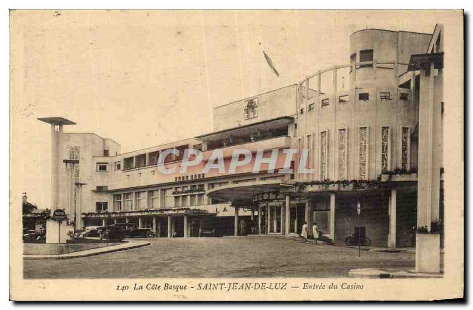 CPA St Jean de Luz Entree du casino