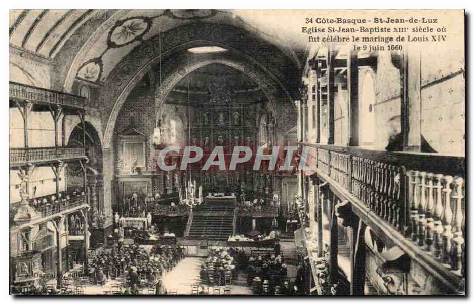 Église Saint-Jean-Baptiste - St-Jean-de-Luz — mariage de Louis XIV en 1660 — Daragan éditeur