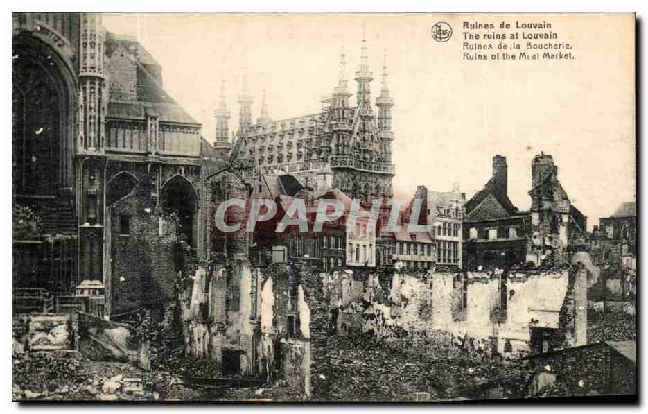 Ruines de Louvain — Ruines de la Boucherie — Éditeur N. Thill, Bruxelles