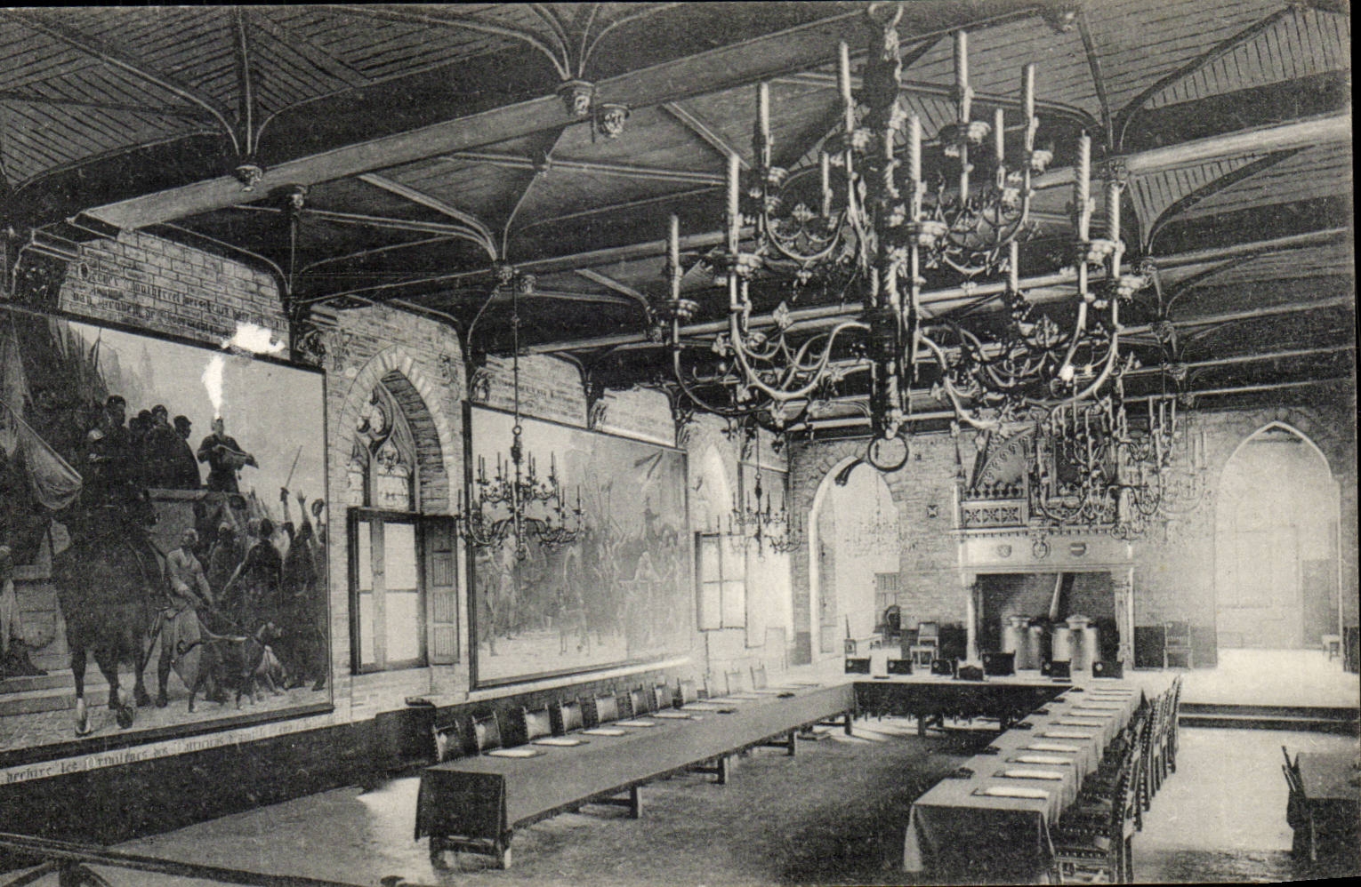 Intérieur de l'Hôtel de Ville — Salle gothique — Neis, Bruxelles, S. 36