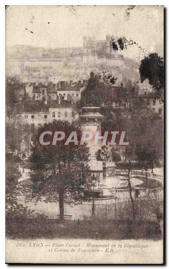 LYON — Place Carnot et Coteau de Fourvière — E. It.