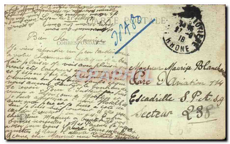 LYON — Place Carnot et Coteau de Fourvière — E. It. — Achterkant
